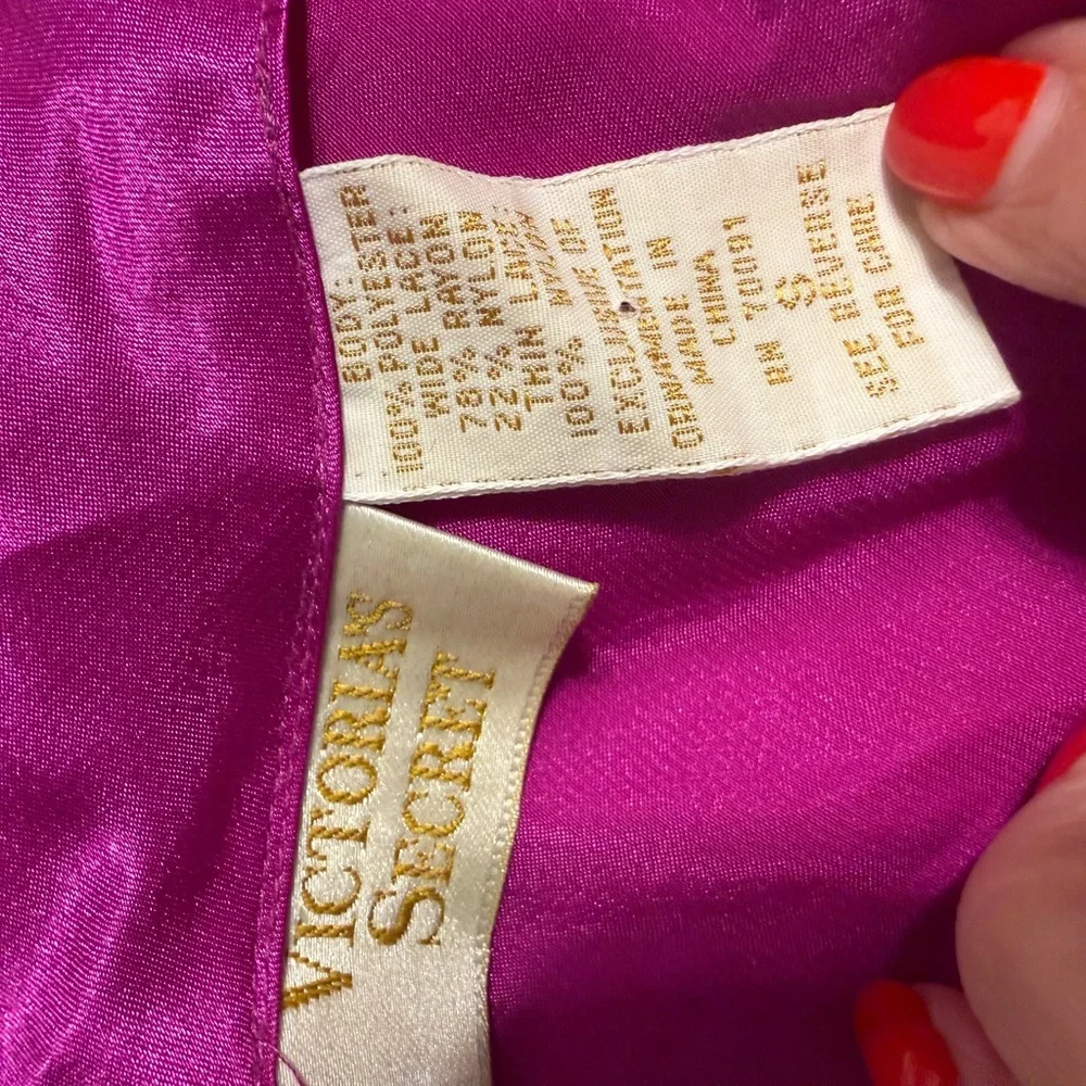 Victoria's Secret Gold Label Lace Camisole in Rich Purple Vintage